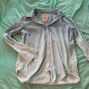 Ombré Striped Button Up